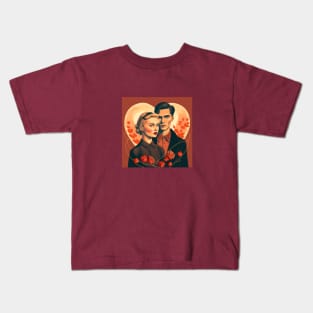 Illustration of handsome young couple in heart Kids T-Shirt
